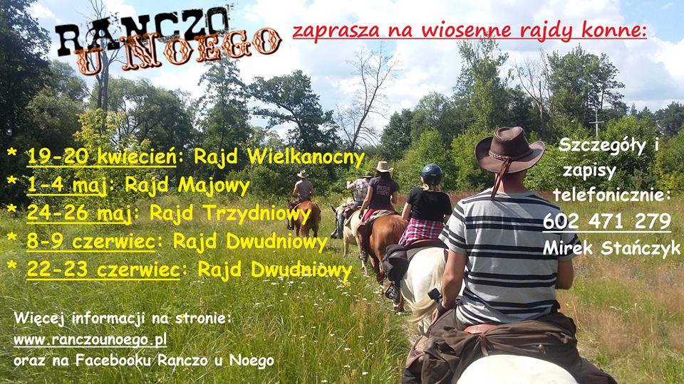 plakat promujący ranczo